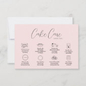 De Correspondance Carte d'instruction Pink Cake Care (Devant)