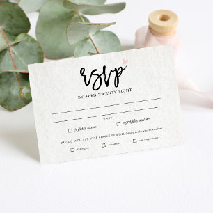 De Correspondance Carte d'invitation RSVP minimaliste moderne simple