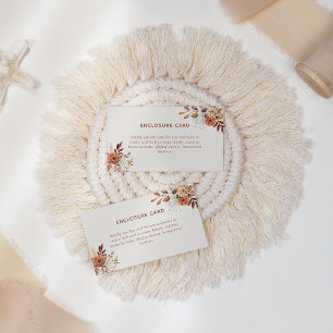 De Correspondance Carte d'invitation terracotta bohème