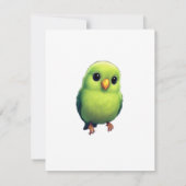 De Correspondance Carte d'observation d'oiseaux vert mignonne - Chir (Dos)