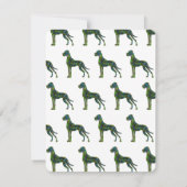 De Correspondance Carte double face Great Dane à plat (Dos)