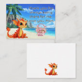 De Correspondance Carte dragon pour maman. (Devant / Derrière)