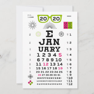 De Correspondance Carte du Nouvel An Eyechart 2020