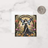 De Correspondance Carte Fée Art Déco gothique (Devant/Arrière en situation)