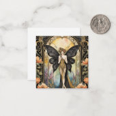 De Correspondance Carte Fée Art Déco gothique (Devant/Arrière en situation)