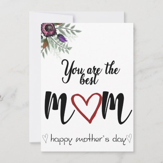 De Correspondance Carte fête des Mères Heureuse (Devant)