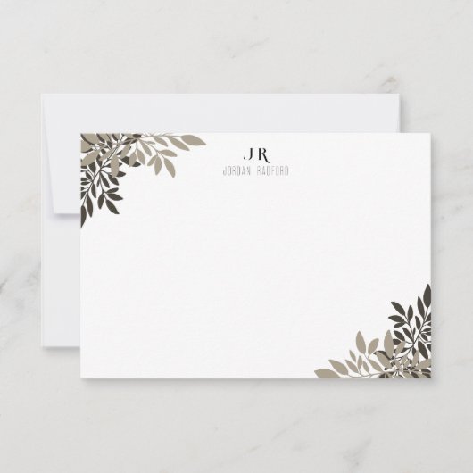 De Correspondance Carte fixe personnalisée (Devant)