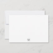 De Correspondance Carte fixe personnalisée (Dos)
