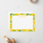 De Correspondance Carte Flat citrons jaune clair (Devant/Arrière en situation)