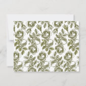 De Correspondance Carte Flat Flat Flat Rose personnalisée (Dos)