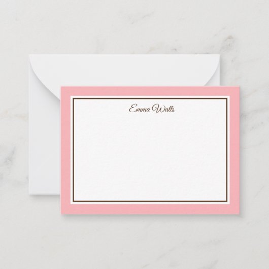 De Correspondance Carte Flat Note du nom personnalisé (Devant)