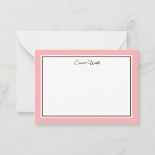 De Correspondance Carte Flat Note du nom personnalisé