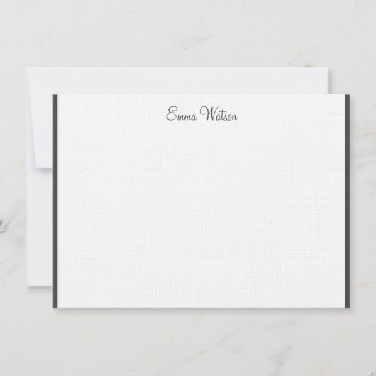 De Correspondance Carte Flat Note du nom personnalisé (Devant)