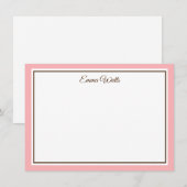 De Correspondance Carte Flat Note du nom personnalisé (Devant / Derrière)