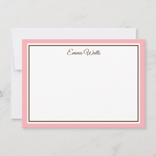 De Correspondance Carte Flat Note du nom personnalisé (Devant)