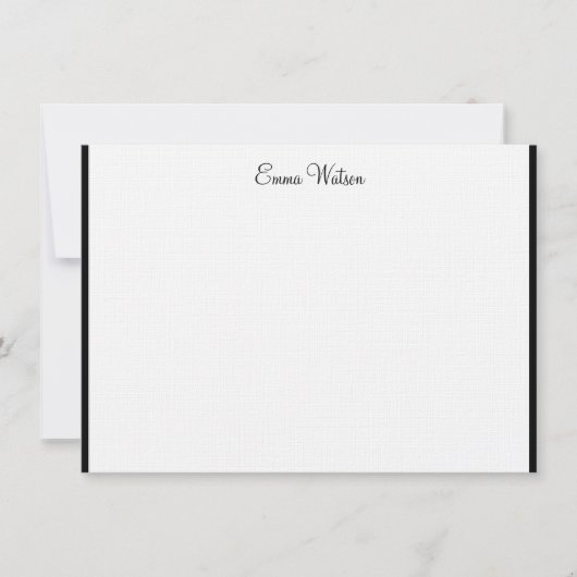 De Correspondance Carte Flat Note du nom personnalisé (Devant)