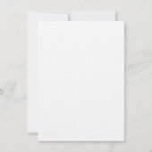 De Correspondance Carte Flat Note du nom personnalisé (Dos)