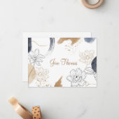 De Correspondance Carte Flat Note du nom personnalisé (Devant/Arrière en situation)