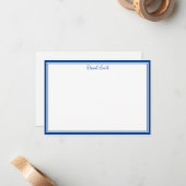 De Correspondance Carte Flat Note du nom personnalisé (Devant/Arrière en situation)