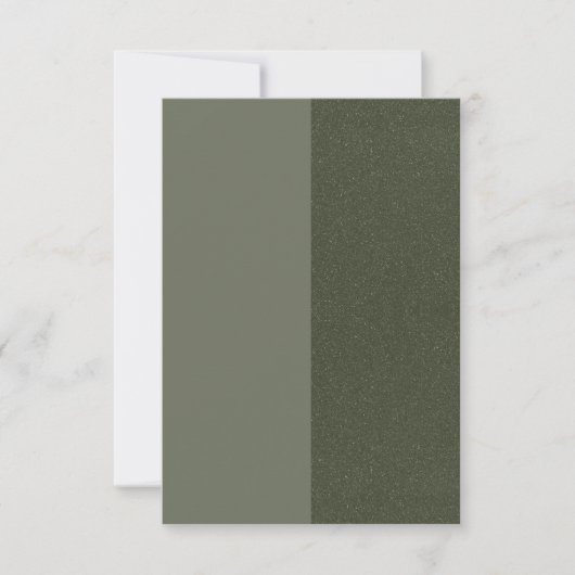 De Correspondance Carte Flat Verte Moss - Personnalisable (Devant)