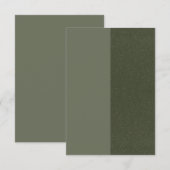 De Correspondance Carte Flat Verte Moss - Personnalisable (Devant / Derrière)