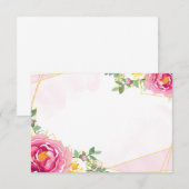 De Correspondance Carte Floral Note (Devant / Derrière)