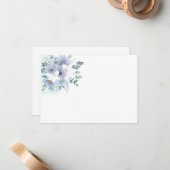 De Correspondance Carte Floral Note (Devant/Arrière en situation)