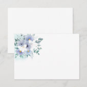 De Correspondance Carte Floral Note (Devant / Derrière)