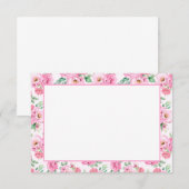 De Correspondance Carte Floral Note (Devant / Derrière)