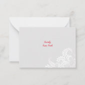 De Correspondance Carte Floral Valentine's Flat Note (Dos)