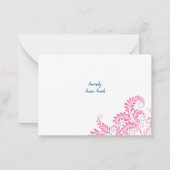 De Correspondance Carte Floral Valentine's Flat Note (Dos)
