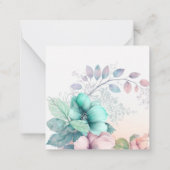 De Correspondance carte florale élégante (Dos)