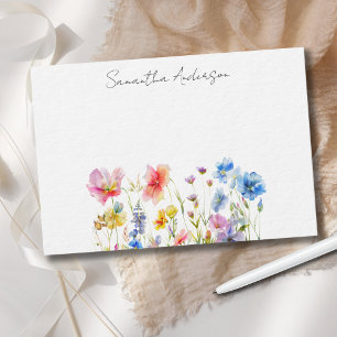 De Correspondance Carte florale fleur sauvage personnalisée