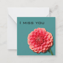 Carte florale Je t'aime d'absence