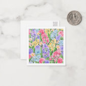 De Correspondance Carte florale (style carte postale) (Devant/Arrière en situation)