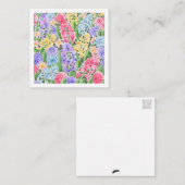 De Correspondance Carte florale (style carte postale) (Devant / Derrière)