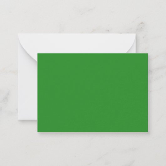 De Correspondance Carte Forêt Green Custom Flat Note (Devant)