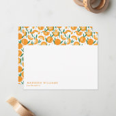 De Correspondance Carte Fruit Design tendance moderne moderne (Devant/Arrière en situation)