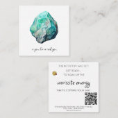 De Correspondance *~* Carte Gemstone AP64 VARISCITE Flat Note (Devant / Derrière)