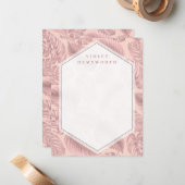 De Correspondance Carte Géométrique Pink Tropical (Devant/Arrière en situation)