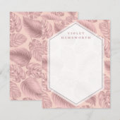 De Correspondance Carte Géométrique Pink Tropical (Devant / Derrière)