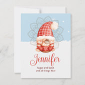 De Correspondance Carte Gnome sucre et épice (Devant)