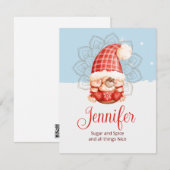 De Correspondance Carte Gnome sucre et épice (Devant / Derrière)