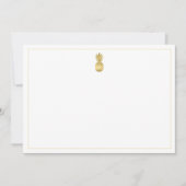 De Correspondance Carte Gold Pineappy Note (Devant)