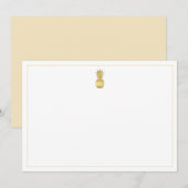De Correspondance Carte Gold Pineappy Note (Devant / Derrière)