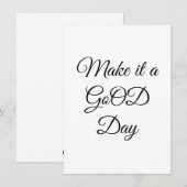 De Correspondance Carte GoOD Flat Note (Devant / Derrière)