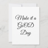 De Correspondance Carte GoOD Flat Note (Devant)