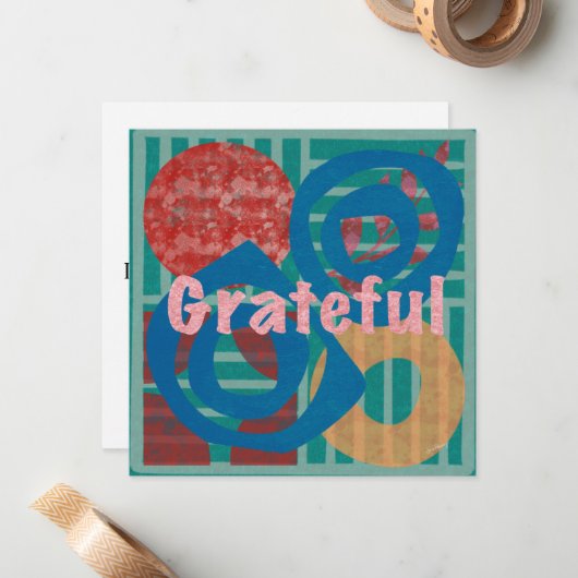 De Correspondance Carte Gratte Flat Note (Devant/Arrière en situation)