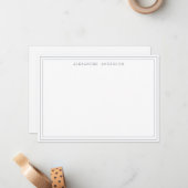 De Correspondance Carte grise professionnelle moderne à double bordu (Devant/Arrière en situation)