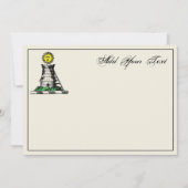 De Correspondance Carte Heraldic Medieval Castle Emblem Crest Note (Devant)